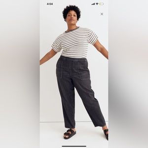 MADEWELL PULL-ON RELAXED JEAN SIZE LARGE